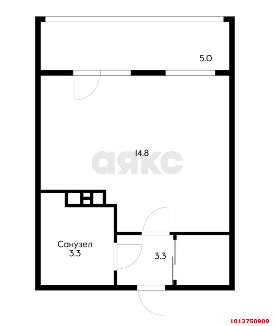 Фото №20: Студия 28 м² - Краснодар, Любимово, 16