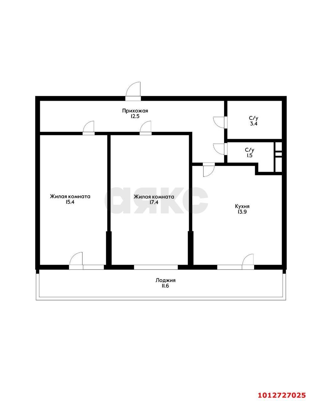 Фото №13: 2-комнатная квартира 75 м² - Краснодар, Гидростроителей, ул. Невкипелого, 24/2к1