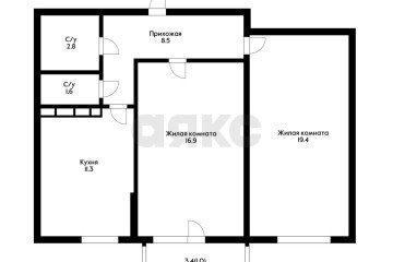 Фото №4: 2-комнатная квартира 64 м² - Краснодар, мкр. жилой комплекс Фреш, ул. Автолюбителей