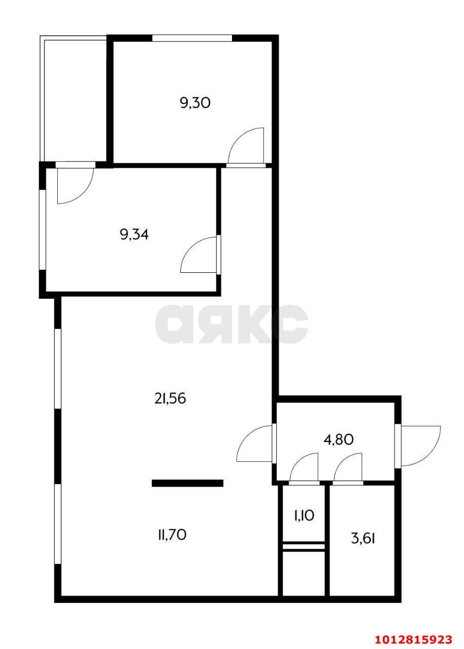 Фото №3: 2-комнатная квартира 63 м² - Краснодар, жилой комплекс Олимп, ул. Домбайская, 10/2