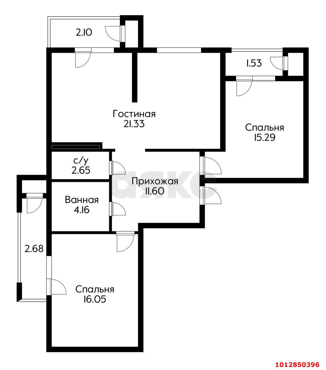 Фото №15: 3-комнатная квартира 83 м² - Краснодар, жилой комплекс Стрижи, 