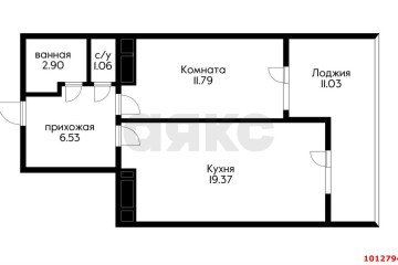 Фото №5: 1-комнатная квартира 53 м² - Краснодар, мкр. жилой комплекс Парусная Регата, ул. Автолюбителей, 1Дк2