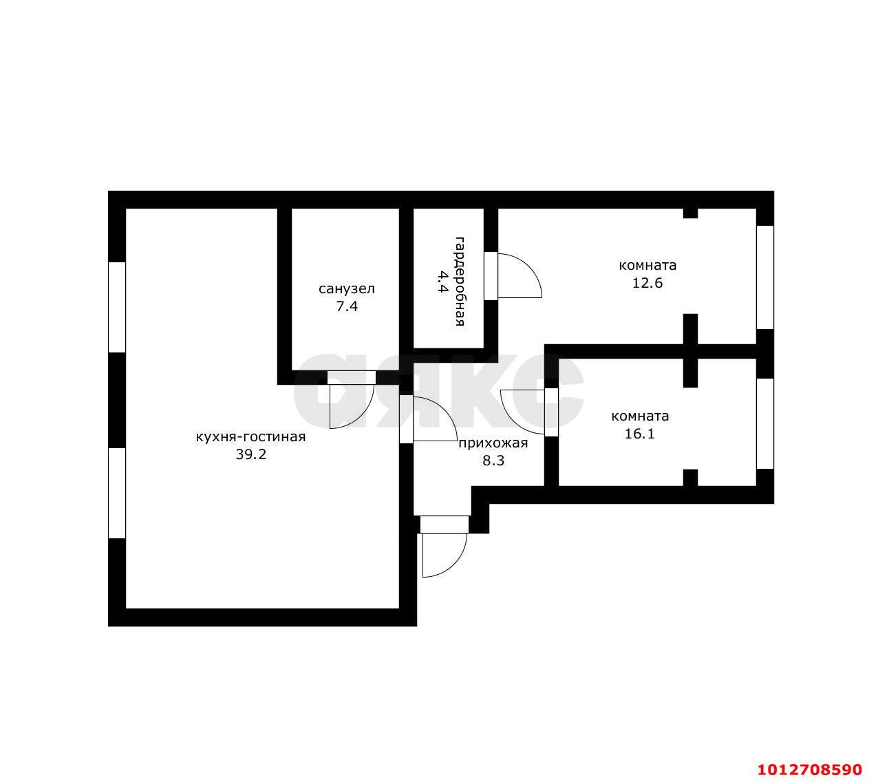 Фото №17: 3-комнатная квартира 92 м² - Яблоновский, ул. Гагарина, 148/1