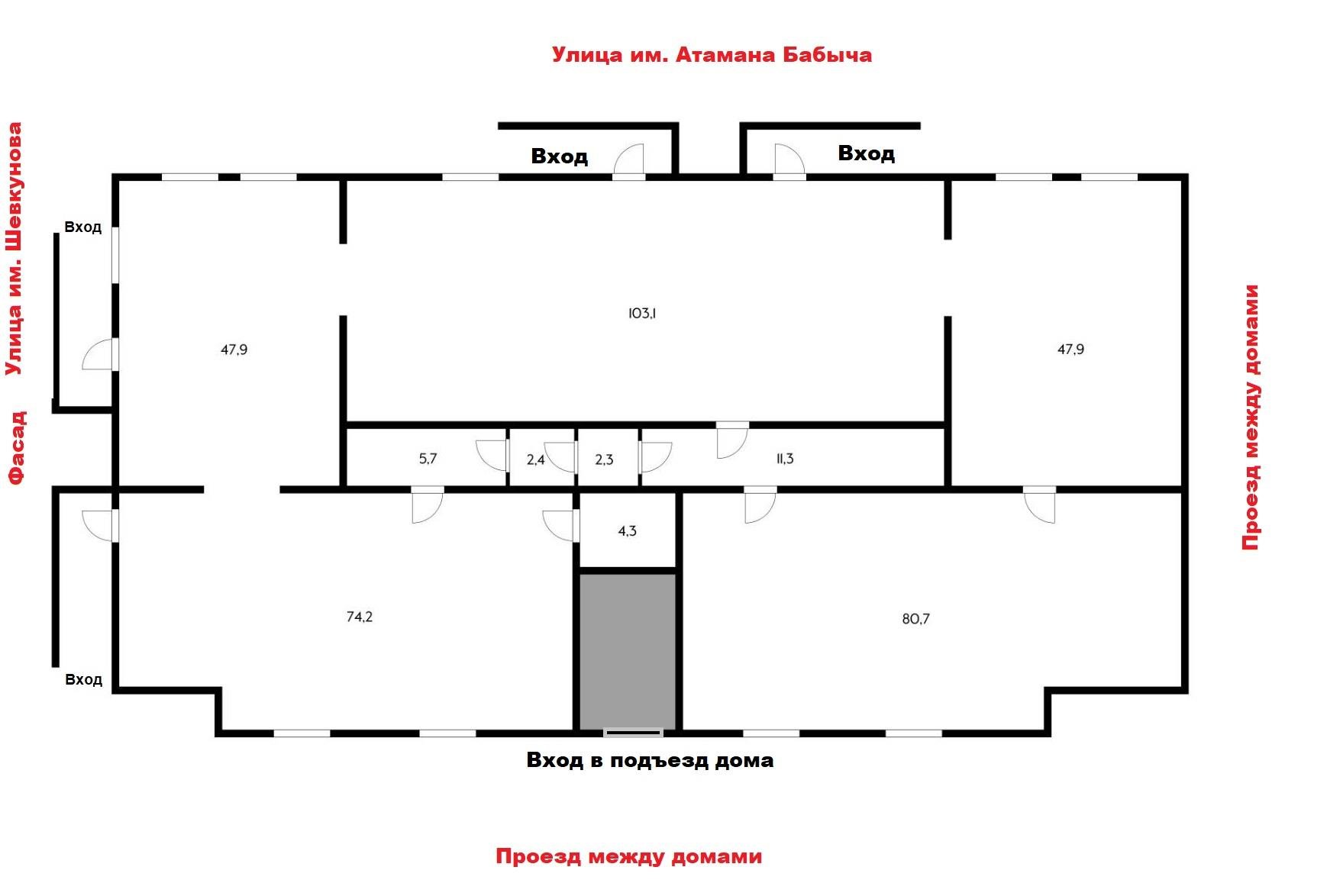 Фото №18: Коммерция 380 м² - Российский, мкр. Прикубанский внутригородской округ, ул. Шевкунова, 22