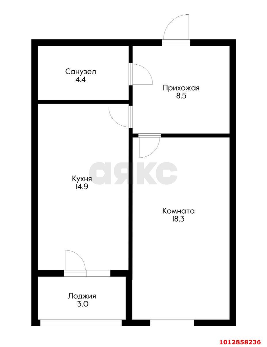 Фото №10: 1-комнатная квартира 49 м² - Краснодар, Пашковский, ул. Евдокии Бершанской, 408/2