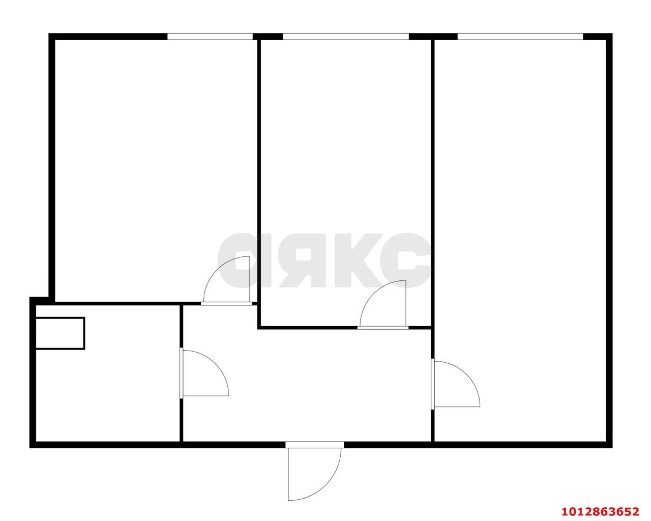 Фото №3: 2-комнатная квартира 51 м² - Краснодар, Прикубанский внутригородской округ, мкр. ЖК Дубровка, ул. Беговая, 56к2