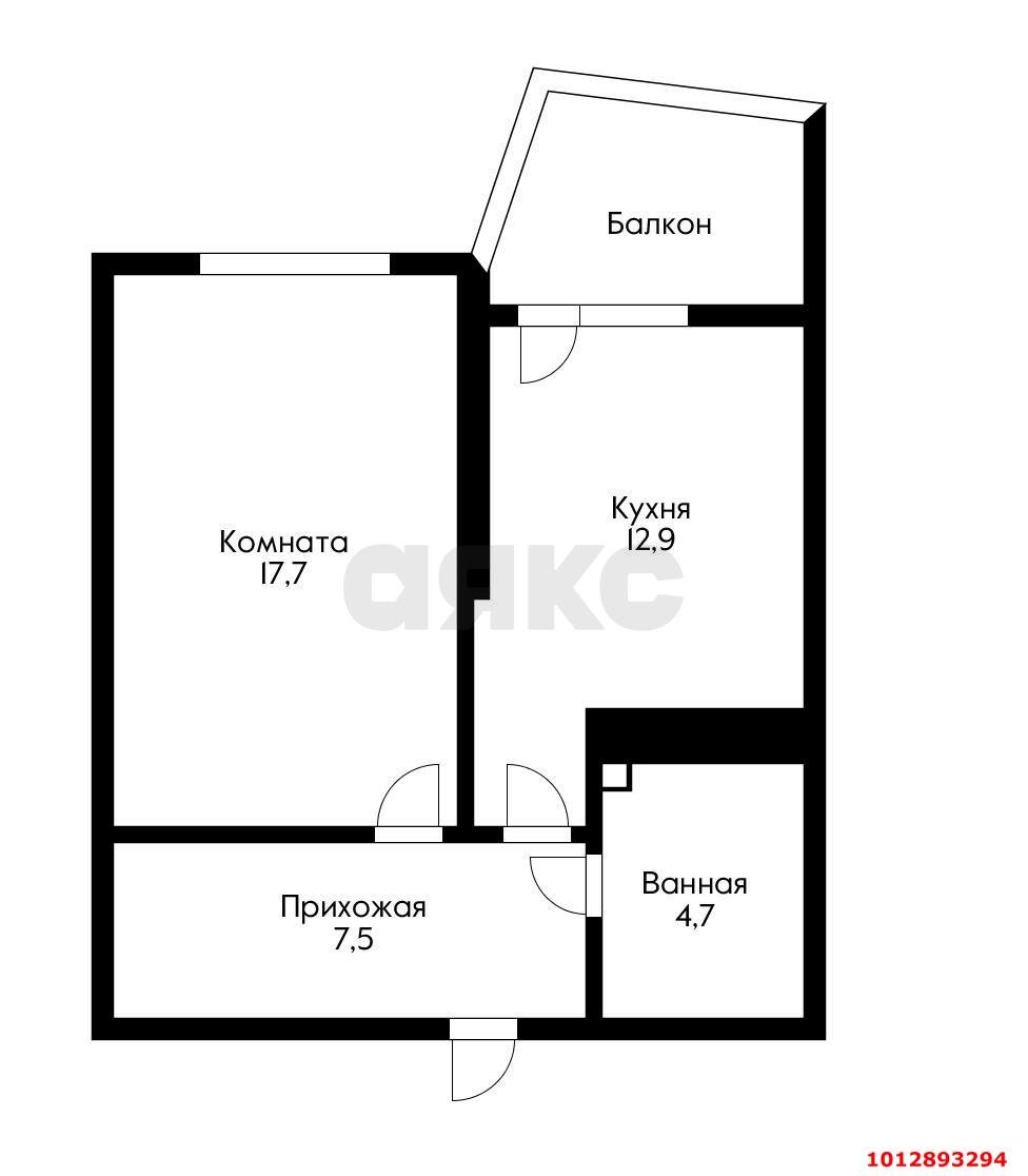 Фото №19: 1-комнатная квартира 45 м² - Краснодар, Черёмушки, ул. Кубанская, 54