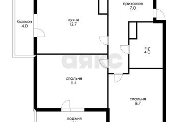 Фото №5: 2-комнатная квартира 53 м² - Краснодар, мкр. жилой комплекс Ракурс, ул. имени Героя Ростовского, 8