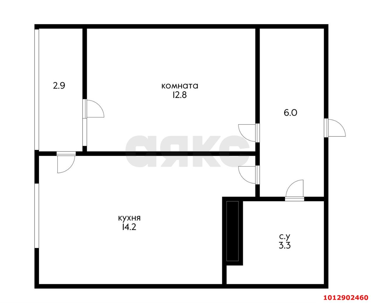 Фото №12: 1-комнатная квартира 39 м² - Краснодар, жилой комплекс Самолёт, ул. Западный Обход, 39/2к4