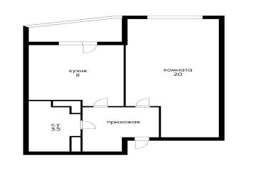 Фото №1: 1-комнатная квартира 45 м² - Краснодар, мкр. ЖК Альфа, ул. Уральская, 100/5