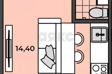 Фото №5: Студия 16 м² - Яблоновский, ул. Морская, 3