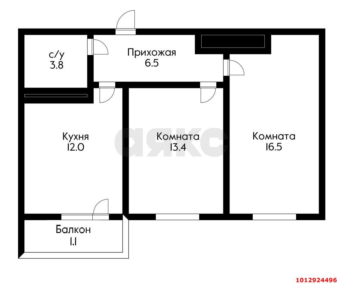 Фото №10: 2-комнатная квартира 55 м² - Краснодар, жилой комплекс Южане, ул. Даниила Смоляна, 65