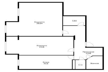 Фото №3: 2-комнатная квартира 93 м² - Краснодар, мкр. 9-й километр, ул. Ярославская, 113/1