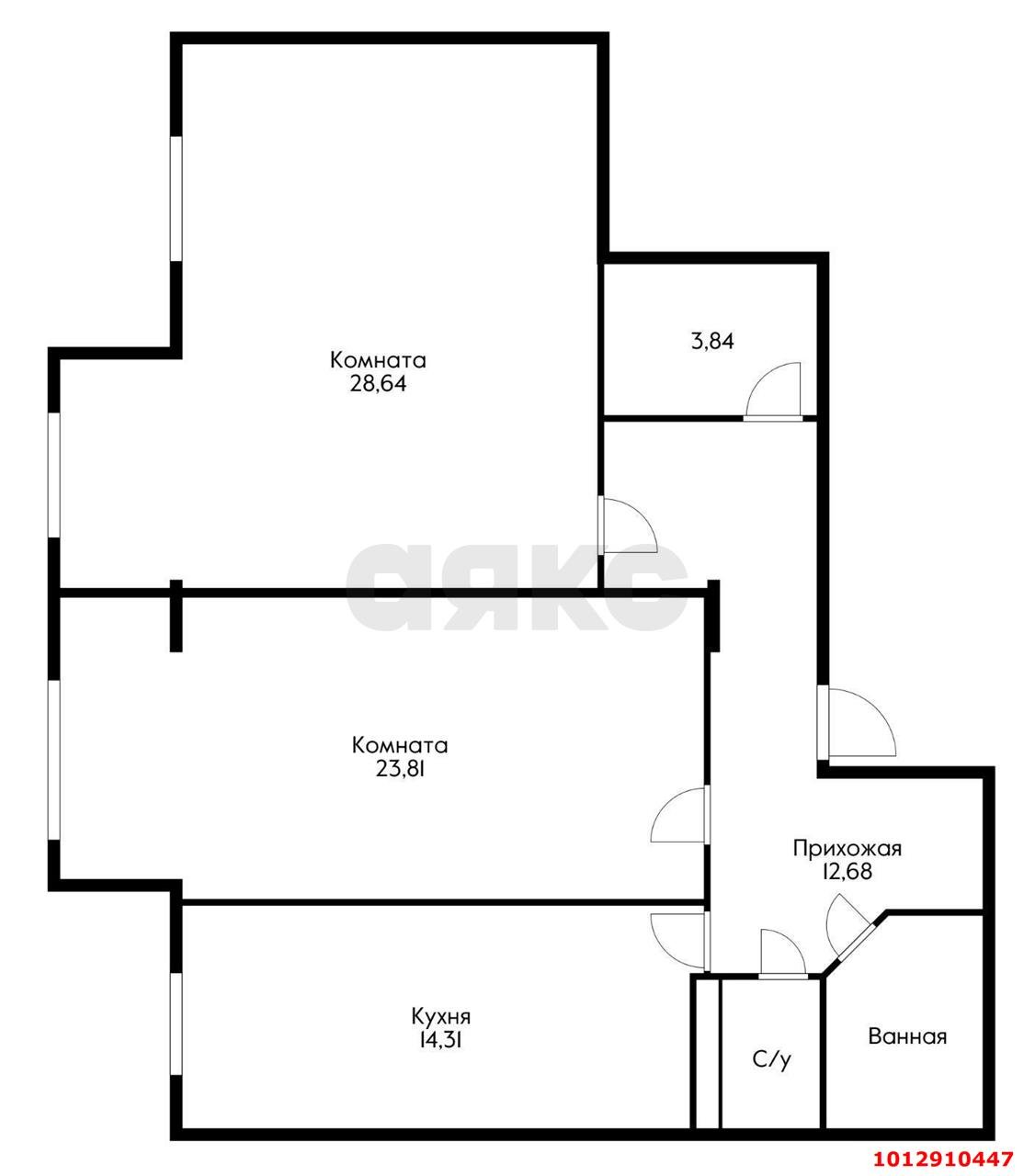 Фото №3: 2-комнатная квартира 93 м² - Краснодар, 9-й километр, ул. Ярославская, 113к1