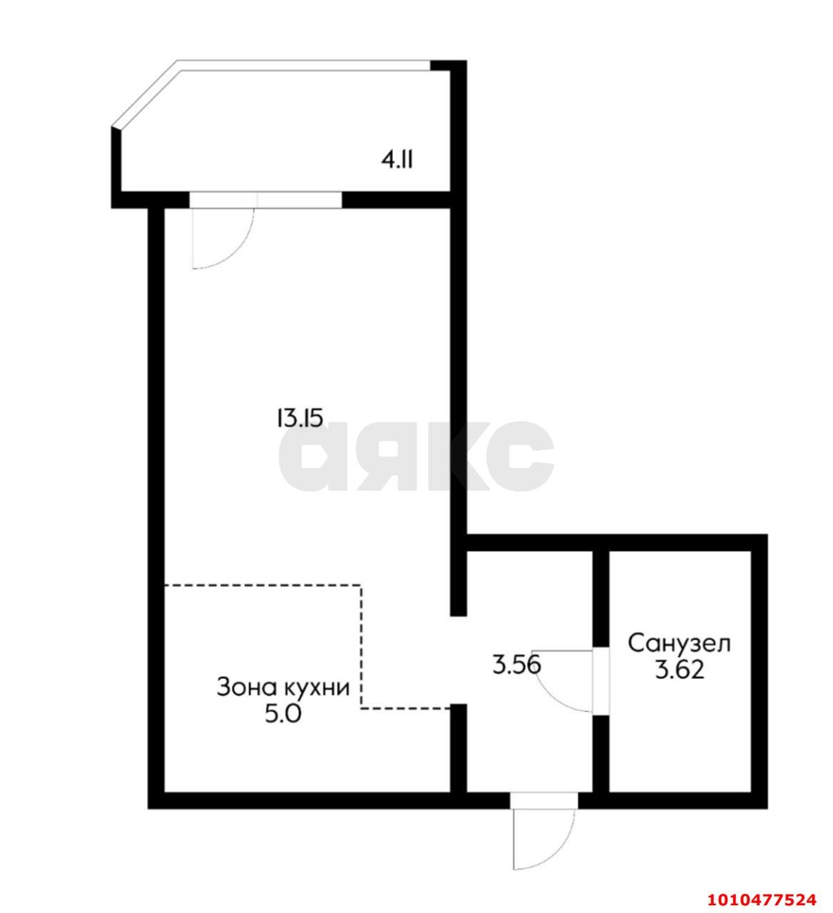 Фото №19: Студия 30 м² - Краснодар, жилой комплекс Квартал № 6, ул. имени Героя Советского Союза Якова Кобзаря, 2