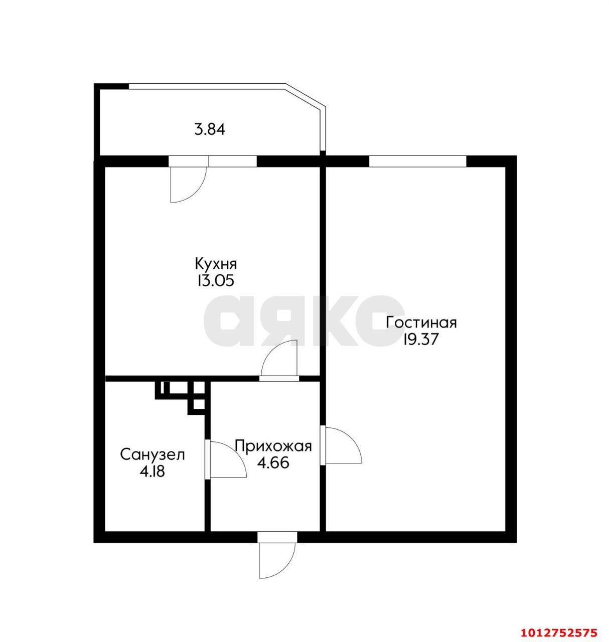 Фото №3: 1-комнатная квартира 40 м² - Краснодар, Восточно-Кругликовский, ул. Генерала Трошева, 47