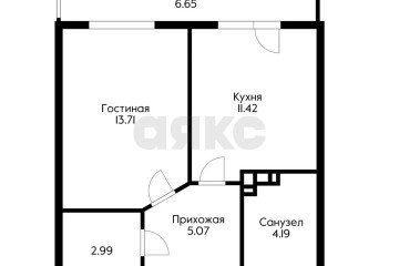 Фото №2: 1-комнатная квартира 43 м² - Краснодар, мкр. Восточно-Кругликовский, ул. им. Героя Яцкова И.В., 28