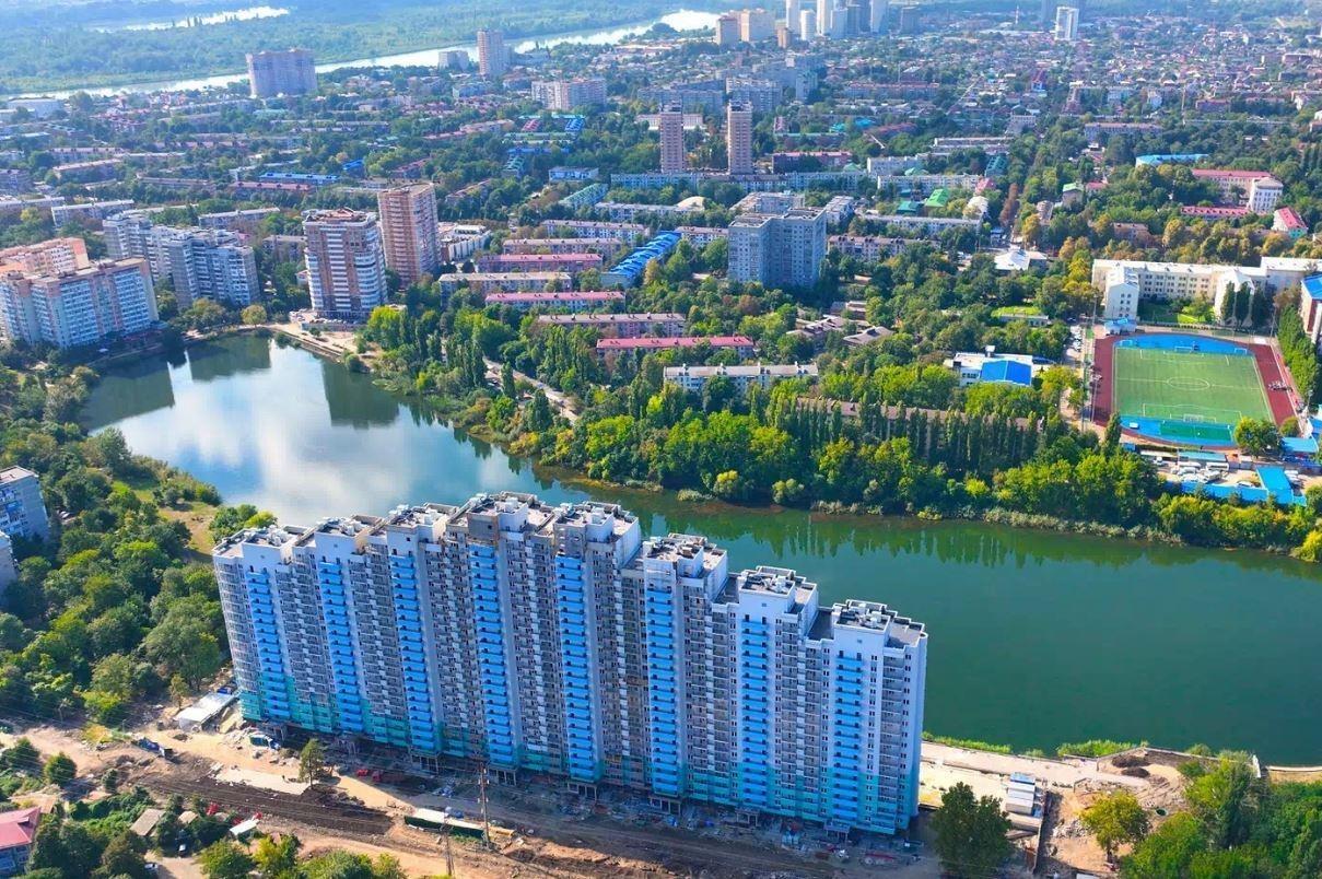 Фото №8: 1-комнатная квартира 47 м² - Краснодар, Карасунский внутригородской округ, Центральный внутригородской округ, Черёмушки, мкр. жилой комплекс Дом у Озера, ул. Селезнёва, 104/1