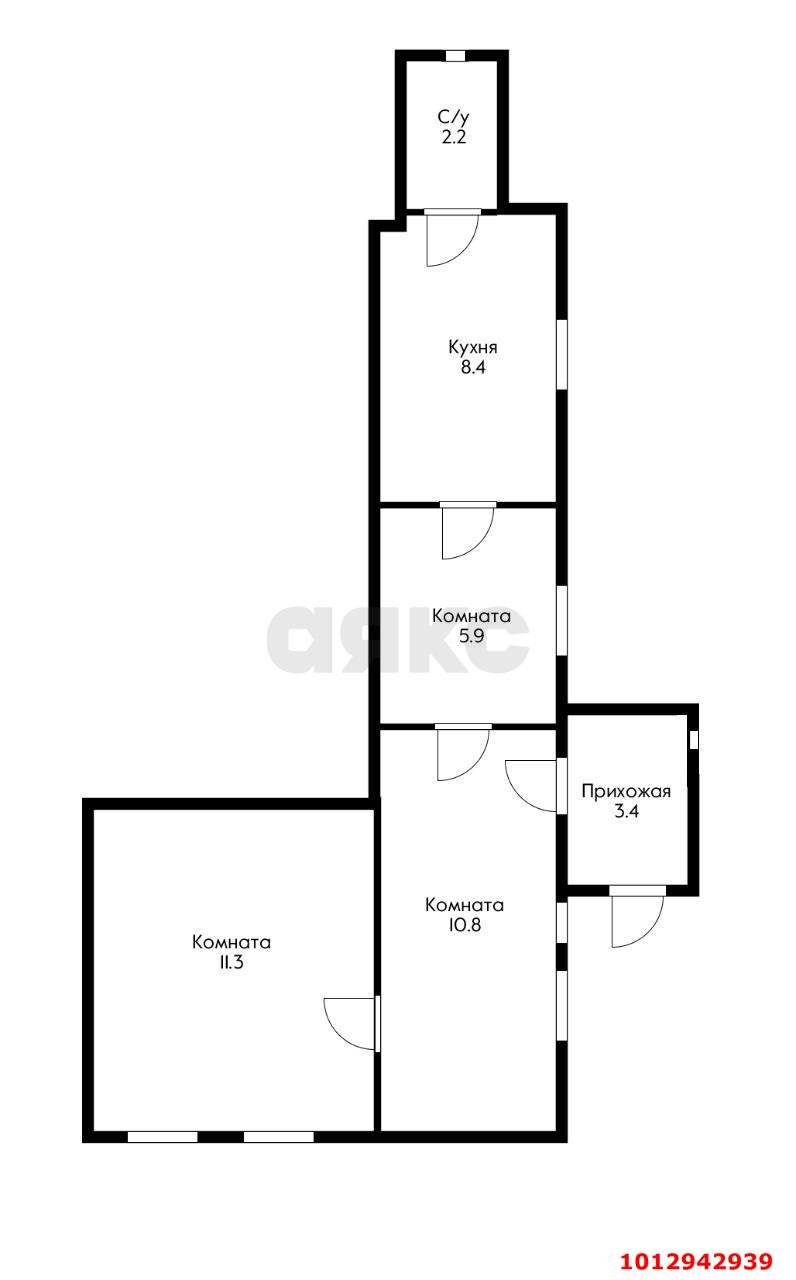 Фото №2: Часть дома 42 м² + 3.05 сот. - Краснодар, Пашковский, ул. Бородинская, 78