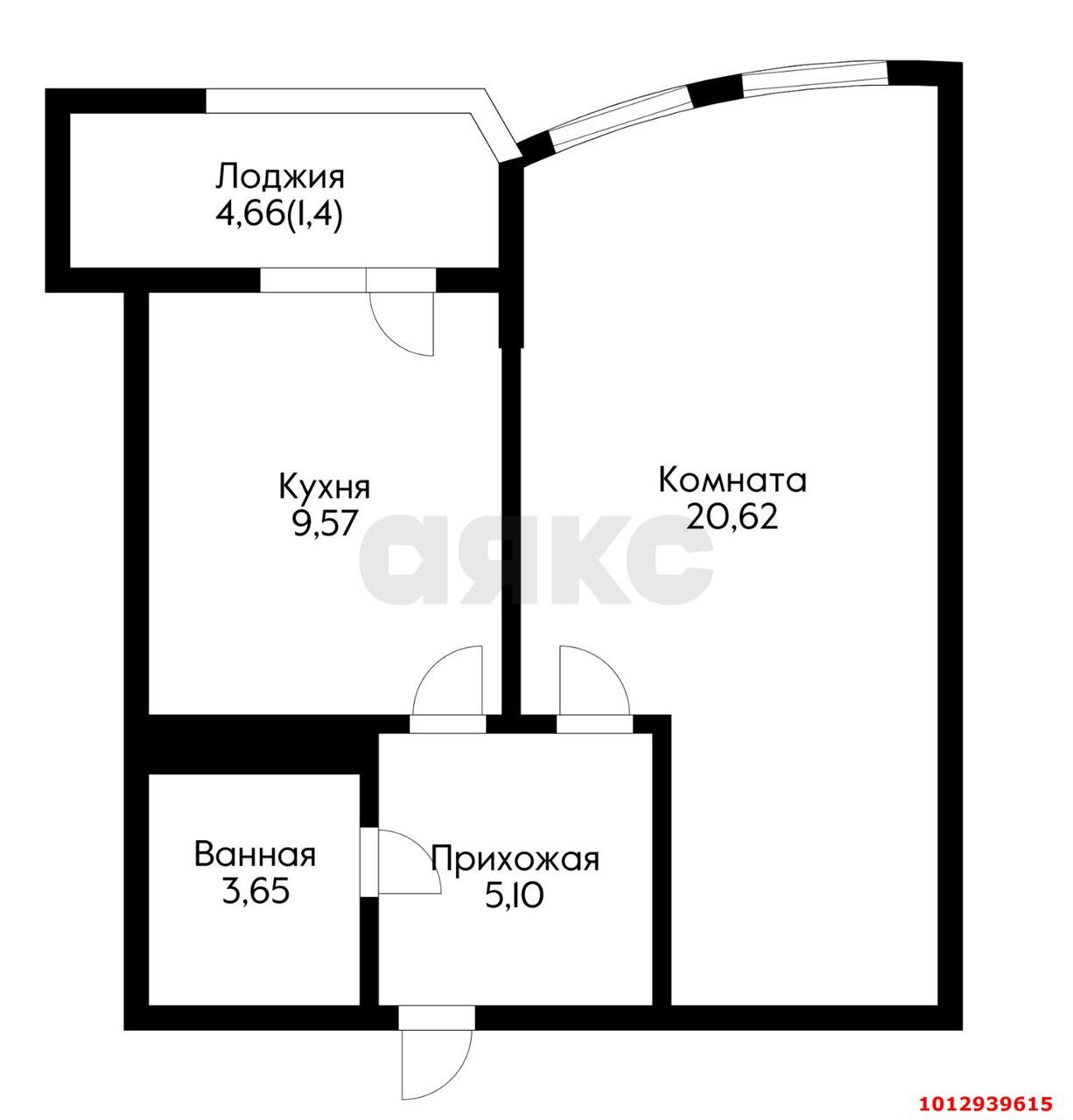 Фото №11: 1-комнатная квартира 40 м² - Краснодар, жилой комплекс Режиссёр, ул. Уральская, 100/8