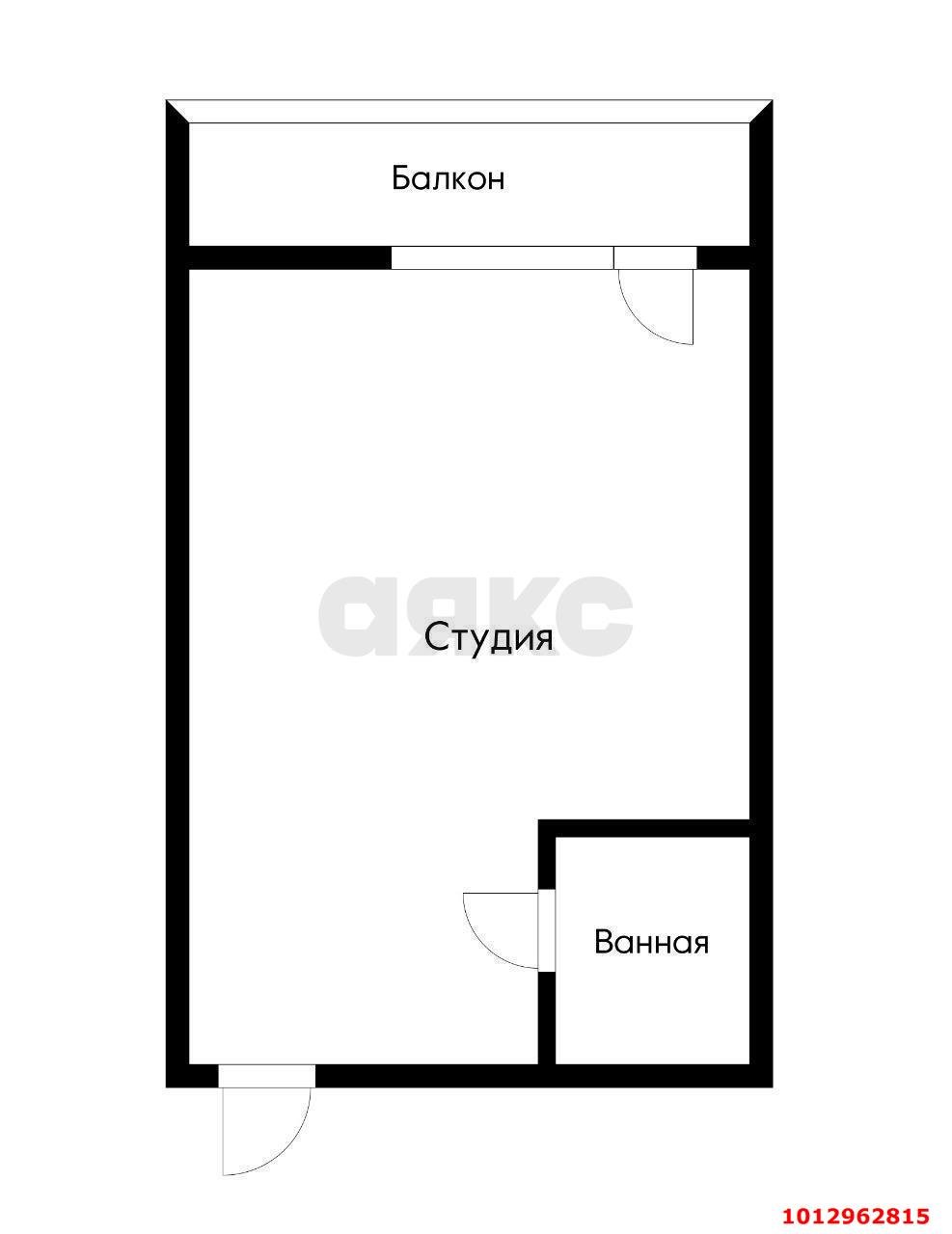 Фото №2: Студия 21 м² - Южный, ул. Войсковая, 8/2