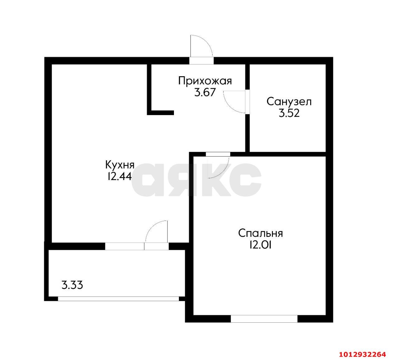 Фото №10: 1-комнатная квартира 34 м² - Краснодар, жилой комплекс Спортивная Деревня, ул. имени Генерала Корнилова
