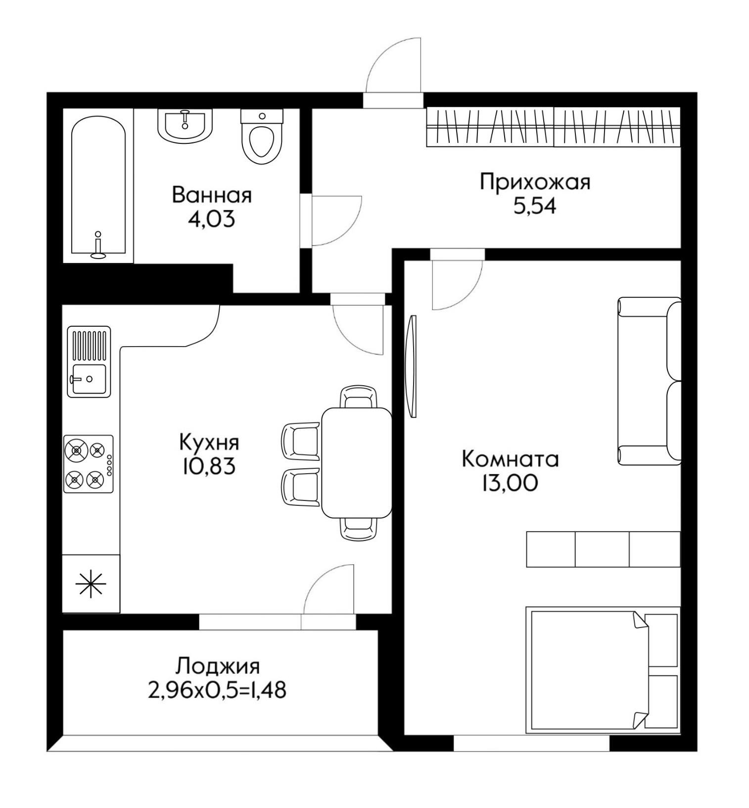Фото №17: 1-комнатная квартира 36 м² - Краснодар, Прикубанский внутригородской округ, мкр. жилой комплекс Новые Сезоны, ул. Скандинавская, 1к5