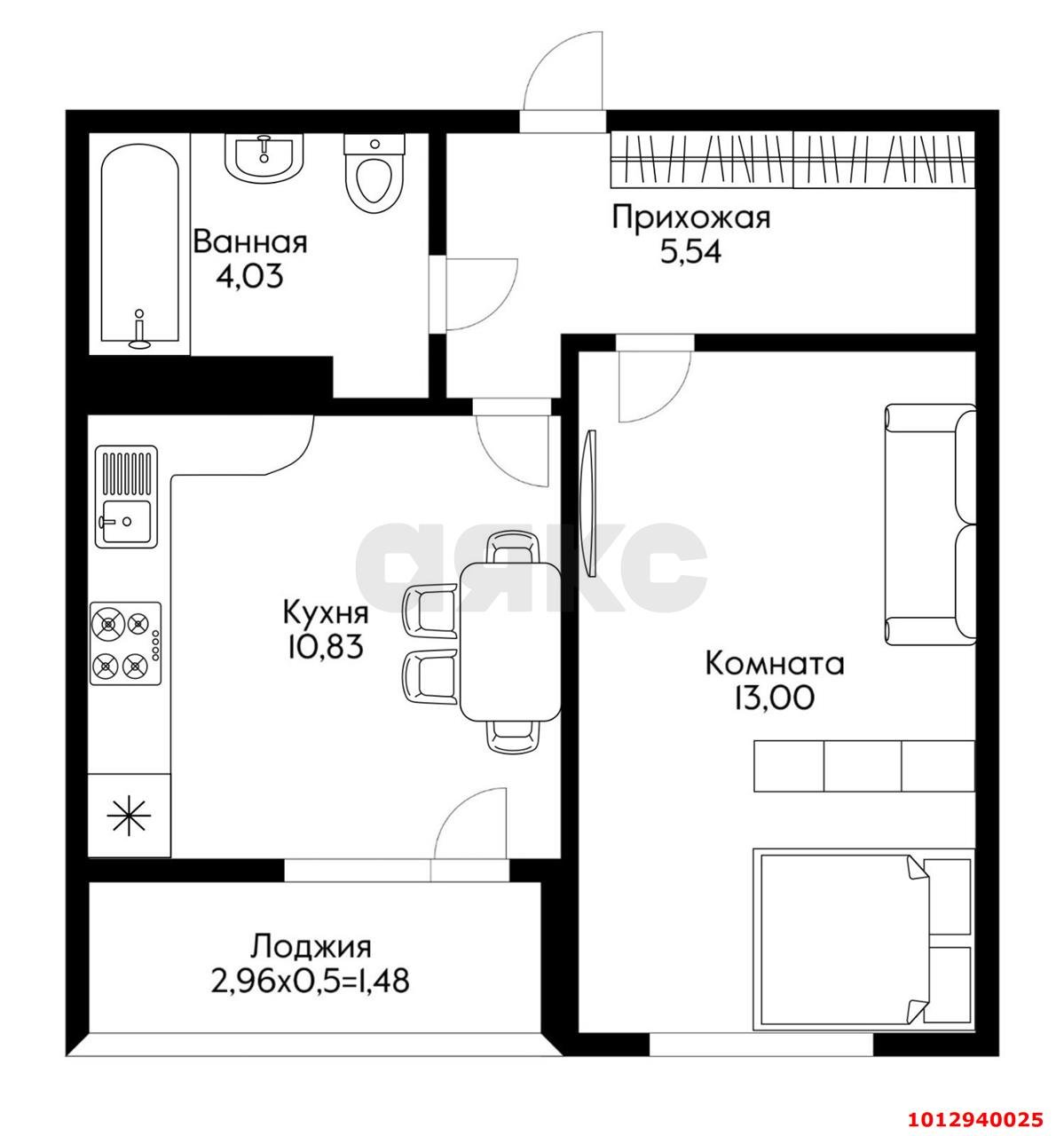 Фото №16: 1-комнатная квартира 36 м² - Краснодар, мкр. Прикубанский внутригородской округ