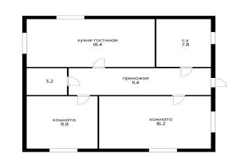Фото №2: Дом 66 м² - Железнодорожник-3, мкр. Карасунский внутригородской округ, ул. Молодёжная, 875