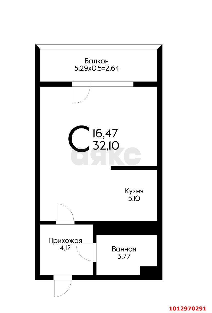 Фото №5: Студия 34 м² - Краснодар, жилой комплекс Жемчужина, ул. имени Ф.И. Шаляпина, 30/1лит3