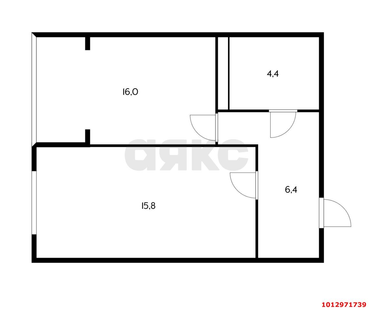 Фото №11: 1-комнатная квартира 42 м² - Краснодар, Музыкальный, ул. имени Дунаевского И.И., 10