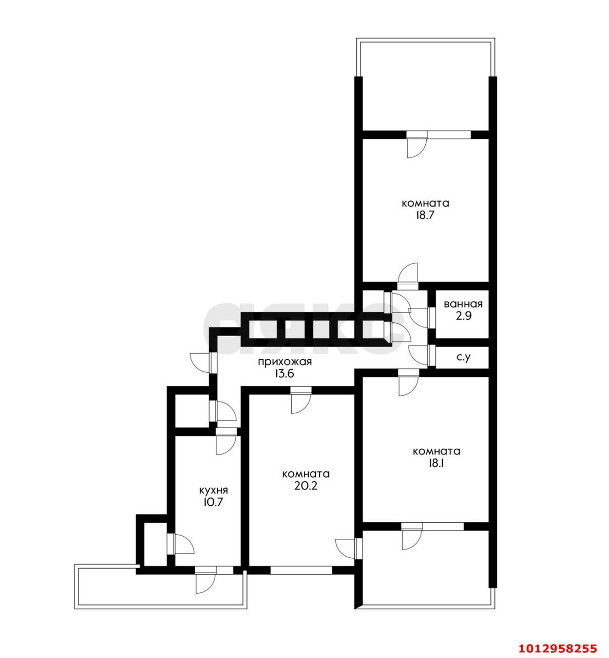 Фото №14: 3-комнатная квартира 104 м² - Краснодар, Западный внутригородской округ, ул. имени П.М. Гаврилова, 60