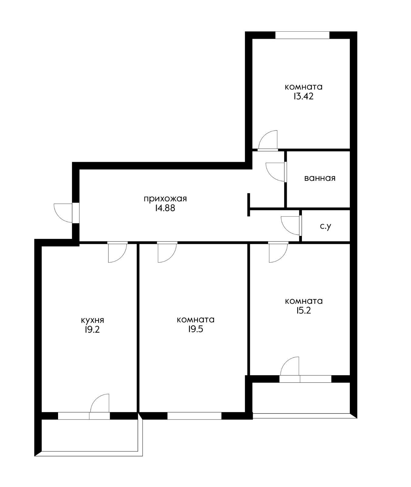 Фото №10: 3-комнатная квартира 97 м² - Краснодар, Прикубанский внутригородской округ, мкр. Микрохирургии глаза, ул. Академика Лукьяненко, 103