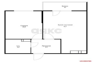 Фото №5: 1-комнатная квартира 37 м² - Краснодар, мкр. жилой комплекс Ракурс, ул. имени Героя Ростовского, 8к4