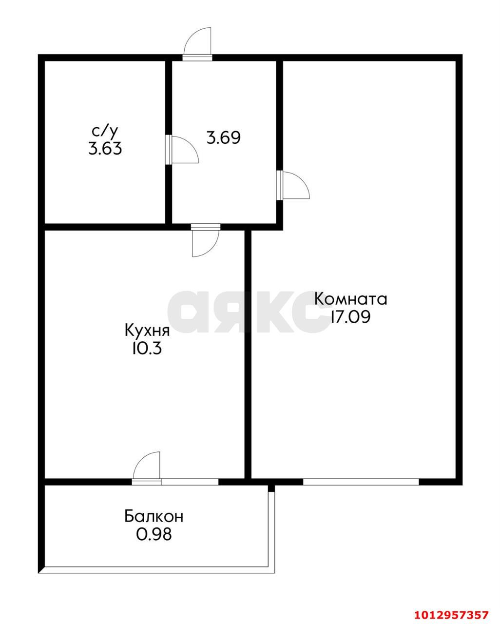Фото №1: 1-комнатная квартира 36 м² - Краснодар, жилой комплекс Краснодарский, ул. Краеведа Соловьёва, 2/2