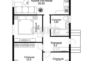 Фото №1: Дом 71 м² - Краснодар, п. коттеджный  Изумрудный Город, ул. имени Героя Ильи Васюка, 35к1