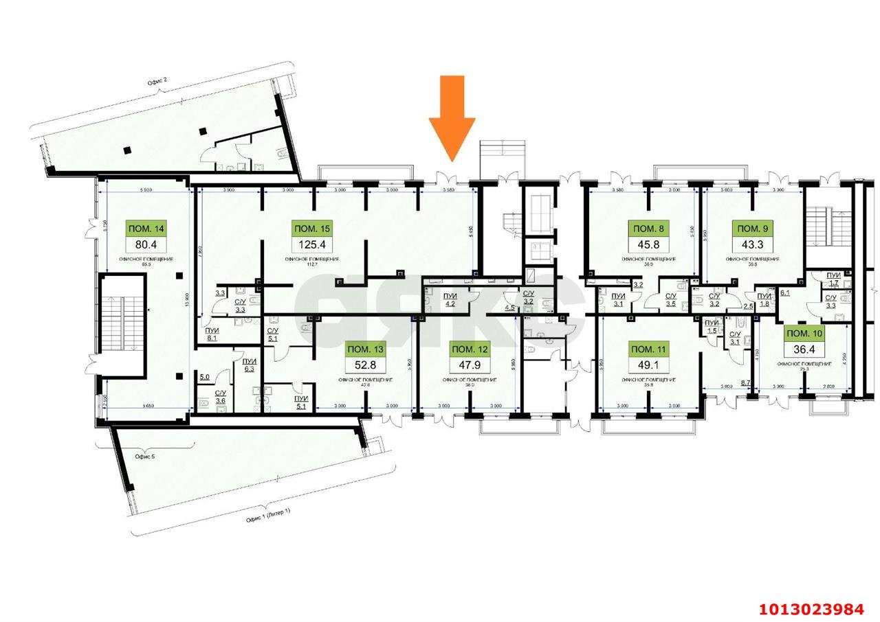 Фото №11: Коммерция 128 м² - Краснодар, Прикубанский внутригородской округ, мкр. жилой комплекс Ракурс, ул. имени Героя Ростовского, 8к4