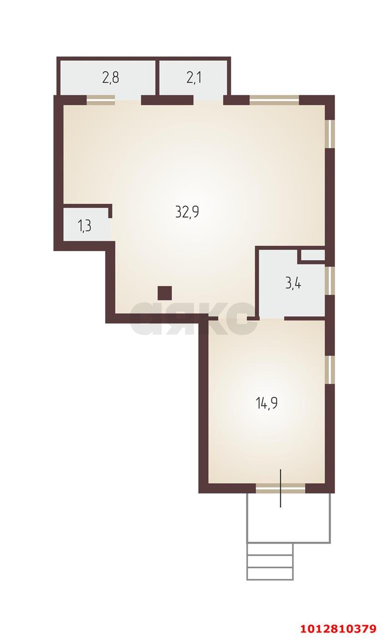 Фото №2: Торговое помещение 55 м² - Краснодар, жилой комплекс Европа-Сити, ул. Византийская, 6