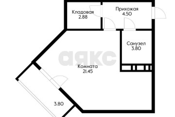Фото №3: Студия 33 м² - Краснодар, мкр. Молодёжный, ул. Дубравная, 1