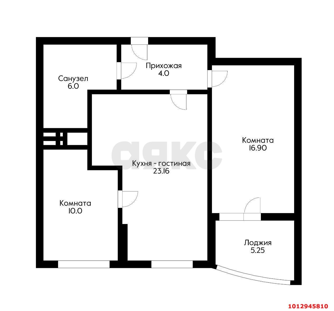 Фото №18: 2-комнатная квартира 65 м² - Краснодар, имени Петра Метальникова, ул. Цезаря Куникова, 24к1