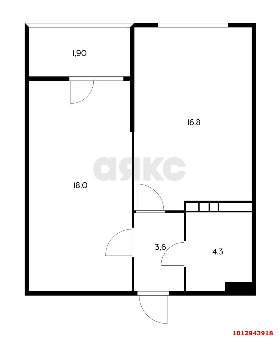 Фото №9: 1-комнатная квартира 44 м² - Краснодар, Пашковский, ул. имени В.Н. Мачуги, 166/1