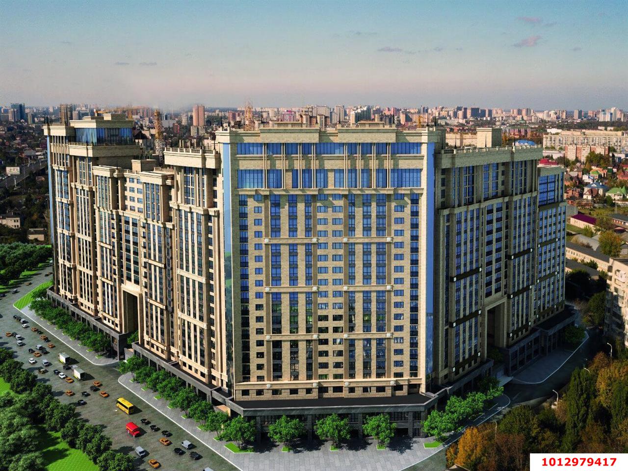 Фото №1: Студия 34 м² - Краснодар, Школьный, Прикубанский внутригородской округ, Круглик, мкр. жилой комплекс Сердце, ул. Школьная, 1