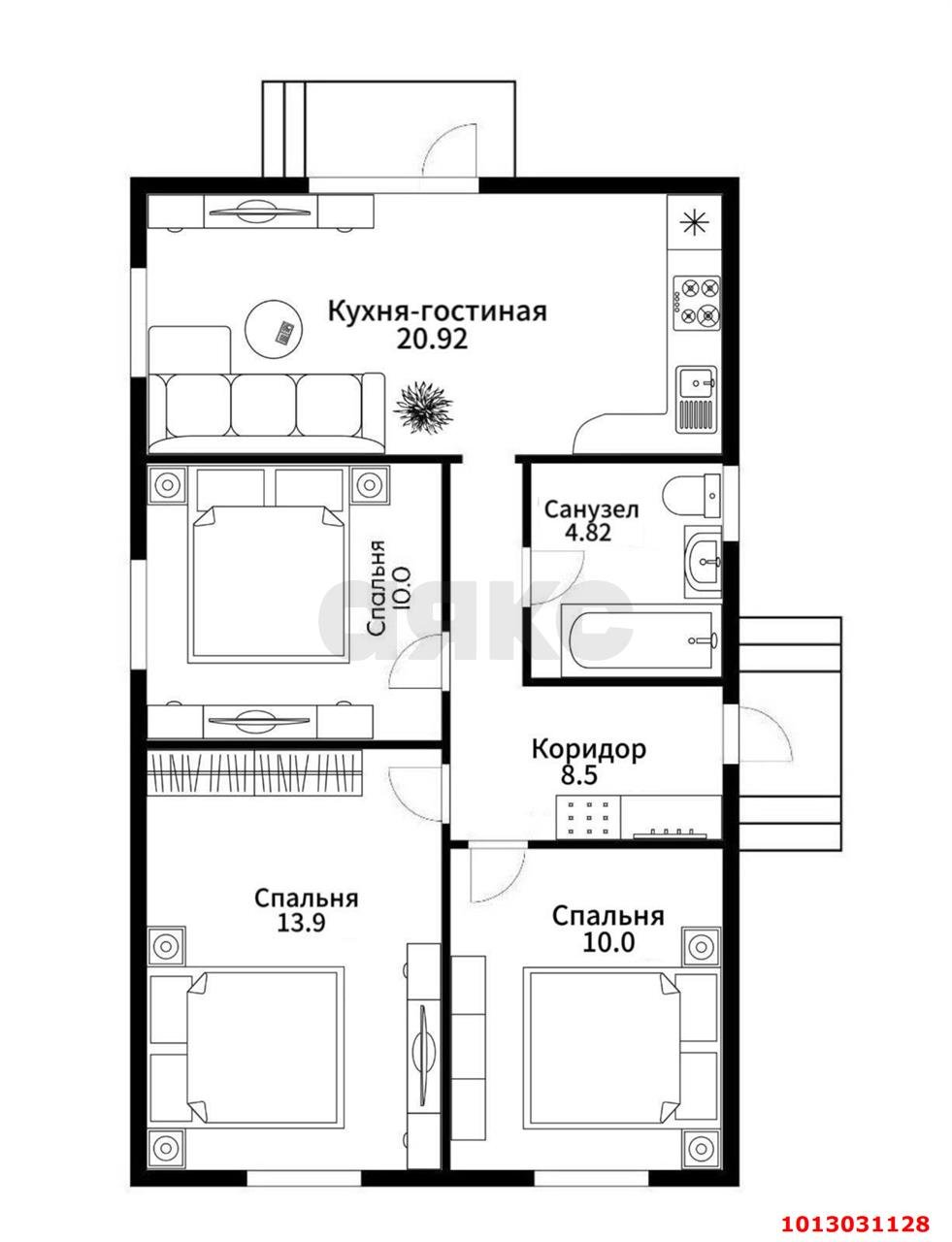 Фото №1: Дом 71 м² + 3 сот. - Краснодар, коттеджный  Изумрудный Город, ул. имени Героя Ильи Васюка, 36к1