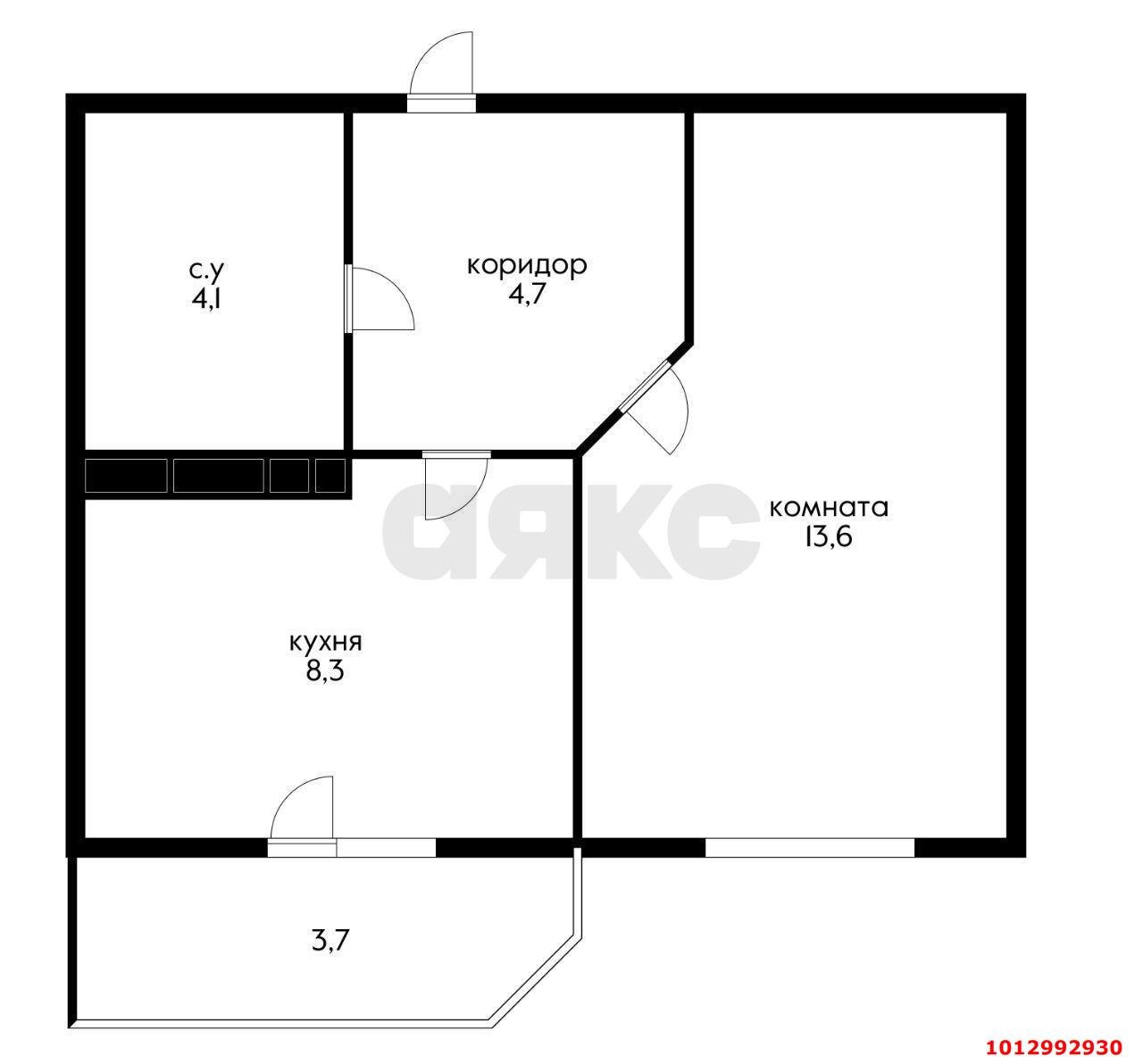 Фото №1: 1-комнатная квартира 38 м² - Краснодар, Достояние, ул. Григория Булгакова, 10