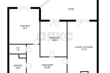 Фото №4: 2-комнатная квартира 57 м² - Краснодар, мкр. Любимово, 18/1