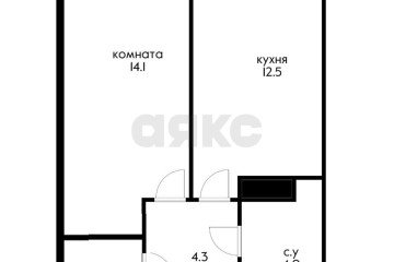 Фото №1: 1-комнатная квартира 37 м² - Краснодар, мкр. жилой комплекс Самолёт-7, 