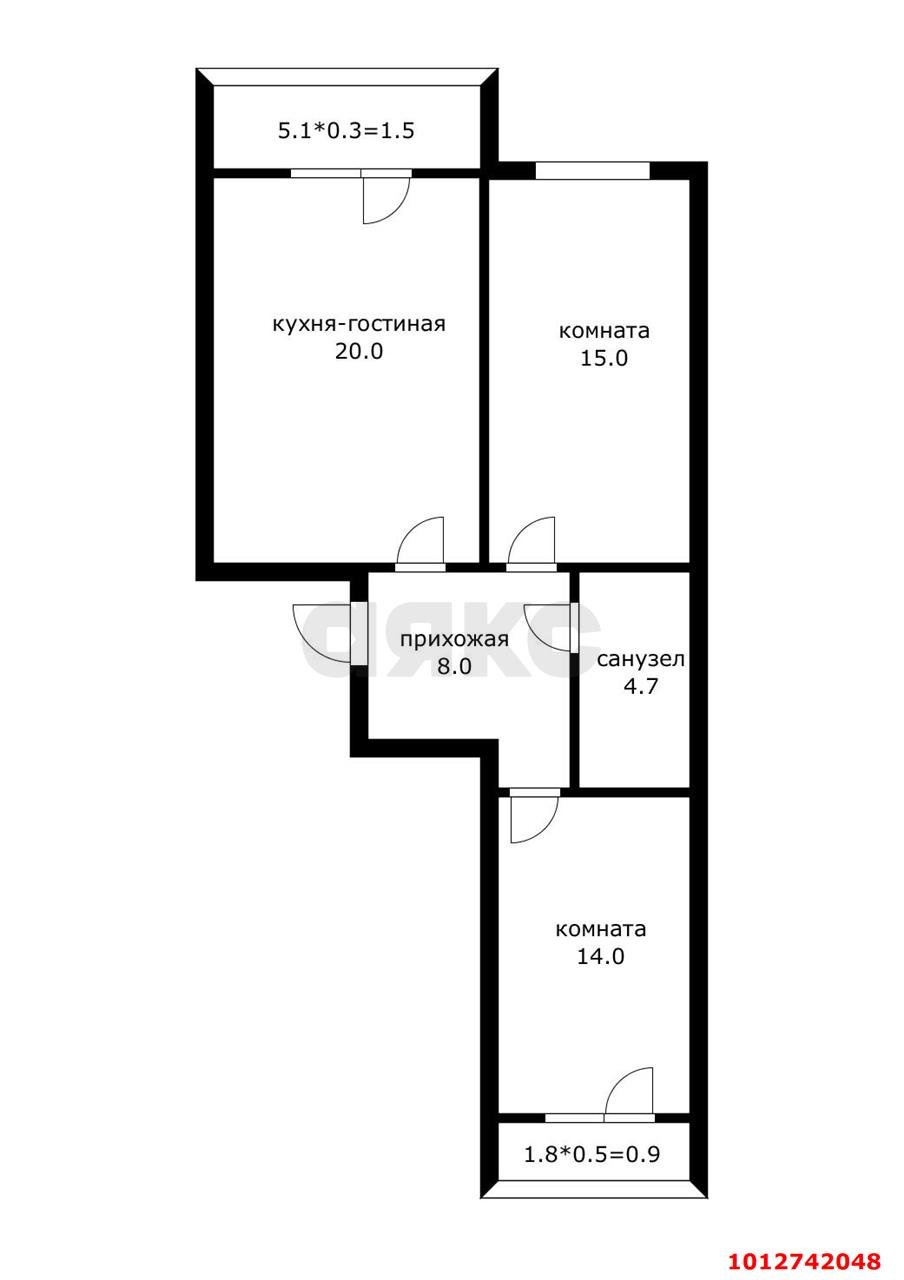 Фото №1: 2-комнатная квартира 72 м² - Краснодар, жилой комплекс Дыхание, ул. Лётчика Позднякова, 2к4