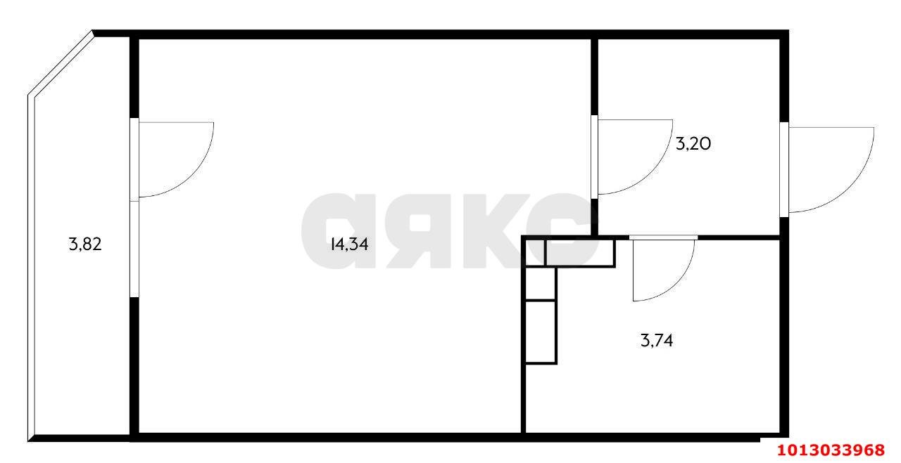 Фото №5: Студия 23 м² - Краснодар, ЖК Урал, Карасунский внутригородской округ, Камвольно-суконный Комбинат, мкр. жилой комплекс Ural, ул. Уральская, 87/7