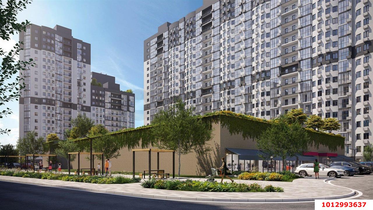 Фото №8: 1-комнатная квартира 37 м² - Краснодар, Карасунский внутригородской округ, Хлопчато-бумажный Комбинат, мкр. жилой комплекс Режиссёр, ул. Уральская, 100/8