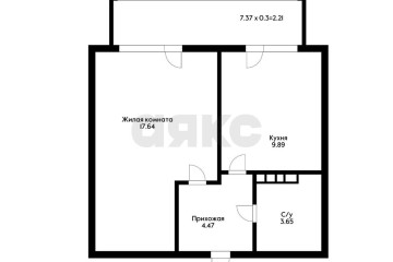 Фото №2: 1-комнатная квартира 35 м² - Краснодар, мкр. жилой комплекс Режиссёр, ул. Уральская, 100/8